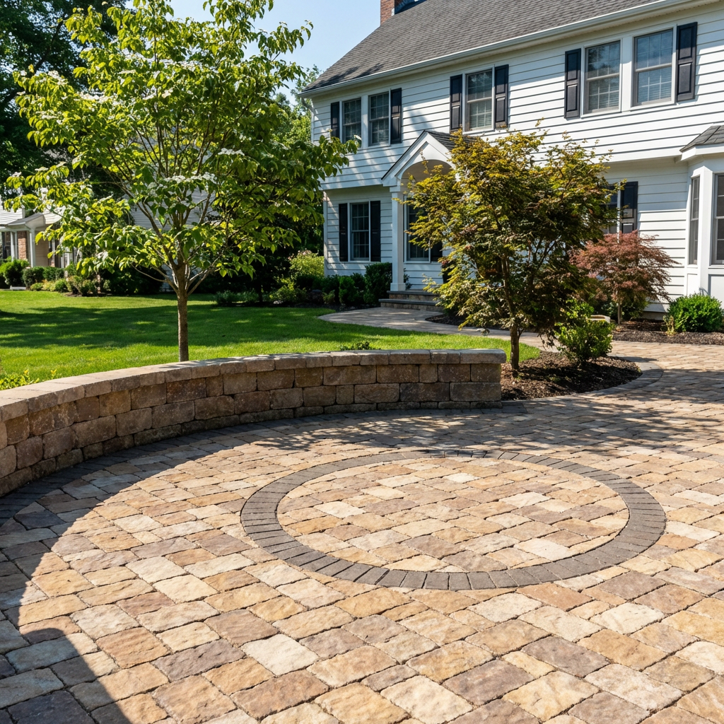 Paver patio installation in Monmouth County NJ